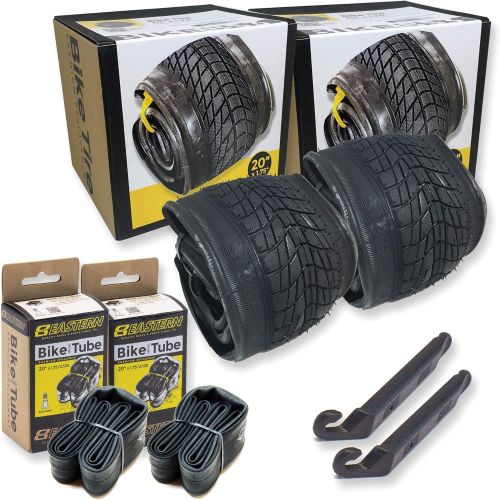  Eastern Bikes 20 Inch Bike Tire Packages for Kids and BMX Tires. Fits 20x1.75 Bike Tube, Tire, Rims, Front or Rear Wheels. Includes Tire Tools. with or Without Tubes. 1 Pack or 2 P