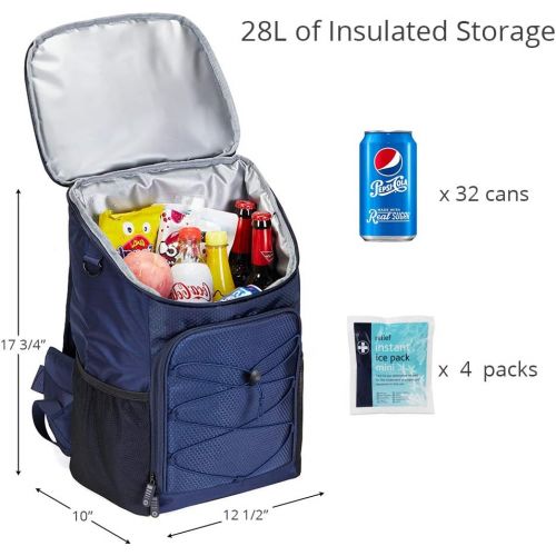  Easthills Outdoors Backpack Cooler 32 cans Lightweight Insulated Leak-Proof Lunch Cooler Backpack with Hip-Belt Straps for Men & Women to Picnics, Camping, Hiking, Beach, Park or D