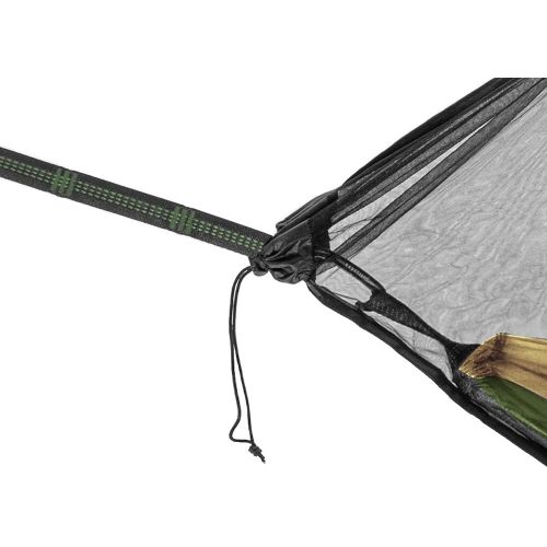  Easthills Outdoors Jungle Explorer 118 x 79 Double Camping Hammock with Separated Mosquito Bug Net and Waterproof Rainfly 2 Person Portable Ripstop Parachute Nylon Hammocks Khaki