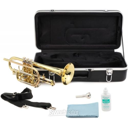  Eastman ECN421 Student Series Bb Cornet - Clear Lacquer