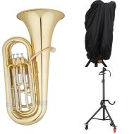 Eastman EBB231 Student BBb Tuba with The Hug Stand and Cover - 3/4-size, Lacquer