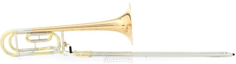  Eastman ETB430G Intermediate Performance Trombone - Gold Brass Bell - F Attachment - Clear Lacquer