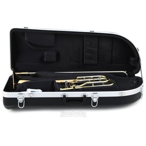  Eastman ETB430G Intermediate Performance Trombone - Gold Brass Bell - F Attachment - Clear Lacquer