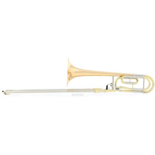  Eastman ETB430G Intermediate Performance Trombone - Gold Brass Bell - F Attachment - Clear Lacquer