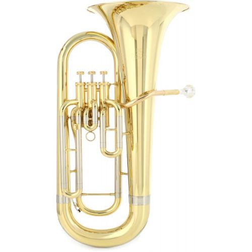  Eastman EEP321 Student Euphonium and The Hug Stand - Clear Lacquer