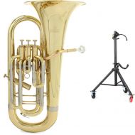 Eastman EEP426 Intermediate Euphonium and The Hug Stand - 3+1 Valve, Clear Lacquer