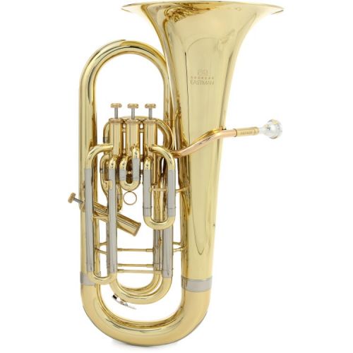  Eastman EEP426 Intermediate Euphonium and The Hug Stand - 3+1 Valve, Clear Lacquer
