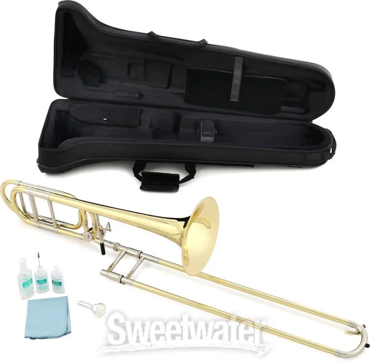  Eastman ETB420 Intermediate Trombone - F Attachment - Clear Lacquer