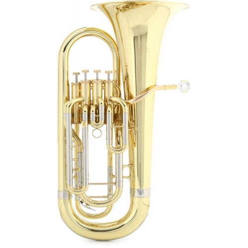  Eastman EEP421 Student Euphonium and The Hug Stand - 4 Valve, Clear Lacquer