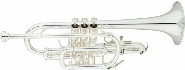  Eastman ECN421S Student Series Bb Cornet - Silver-plated