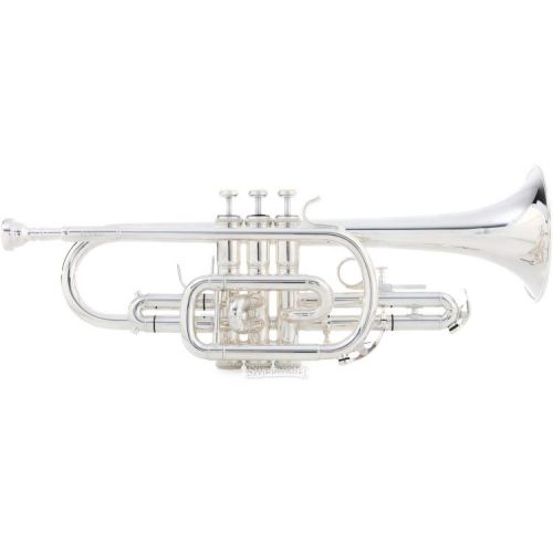  Eastman ECN421S Student Series Bb Cornet - Silver-plated