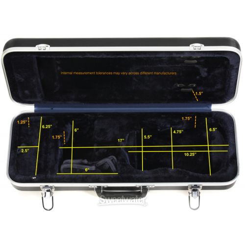  Eastman CA450 Oblong Thermoplastic Violin Case - 1/8 Size