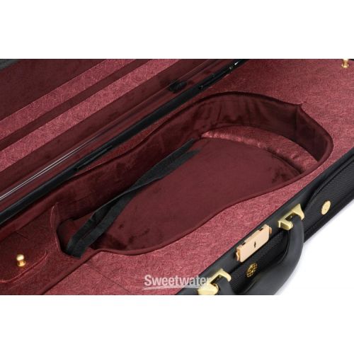  Eastman CA1506 Oblong Violin Case - 4/4 Size, Red Interior