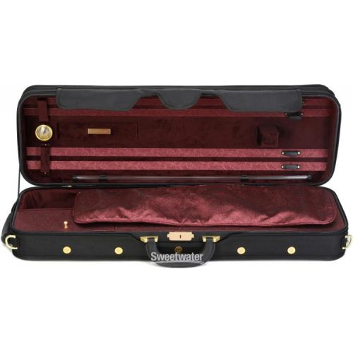  Eastman CA1506 Oblong Violin Case - 4/4 Size, Red Interior