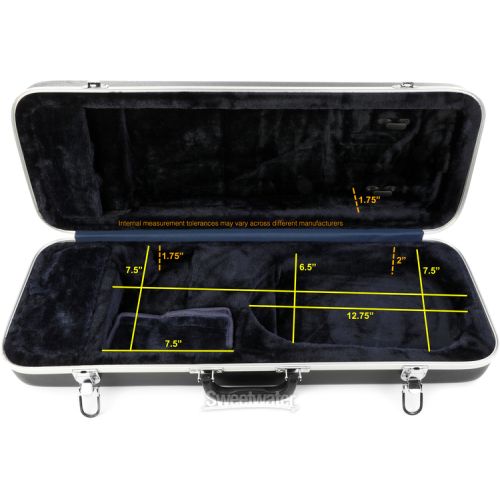  Eastman CA450 Oblong Thermoplastic Violin Case - 1/2 Size