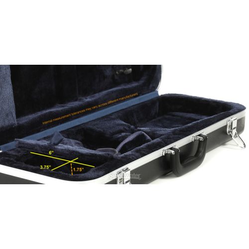  Eastman CA450 Oblong Thermoplastic Violin Case - 1/4 Size