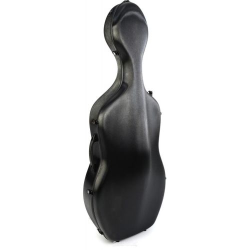  Eastman CACL30 Polycarbonate Cello Case with Wheels - 4/4 Size, Black