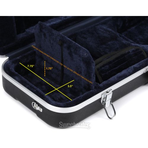  Eastman CA450 Oblong Thermoplastic Violin Case - 3/4 Size