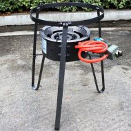 Eastman XtremepowerUS Electric Igniter Portable Single Propane Gas Stove Alpha Burner Range Camping Grill Cooking W/Cast Iron Stand