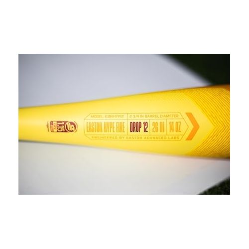 이스턴 Easton | Hype FIRE Youth Baseball Bat | USSSA - Coach/Machine Pitch | -12 Drop | 2 3/4