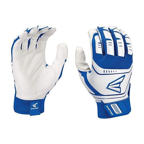 이스턴 EASTON WALK-OFF POWER LEVERAGE Batting Glove Series, Pair, Adult, 2021, Baseball Softball, Power Leverage Increases Bat Speed, Power, And Reduces Vibration, Premium Leather Palm, Neoprene Closure