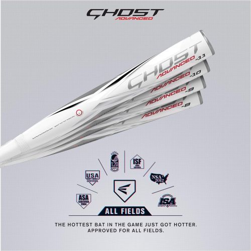 이스턴 Easton GHOST ADVANCED -11 l -10 l - 9 l -8 l Fastpitch Softball Bat, Approved for All Fields