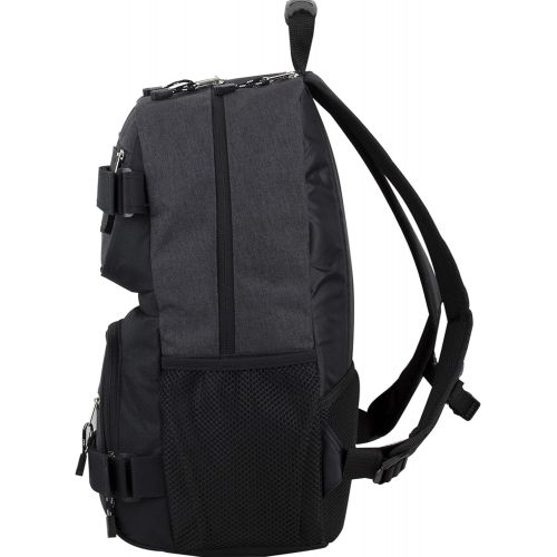  Eastsport New Double Strap Skater Multipurpose Backpack, Black Chambray