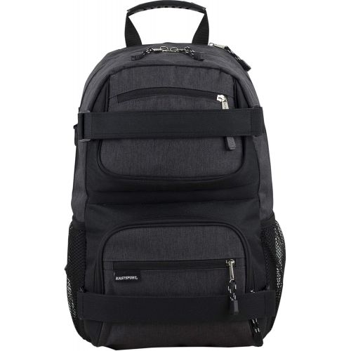  Eastsport New Double Strap Skater Multipurpose Backpack, Black Chambray