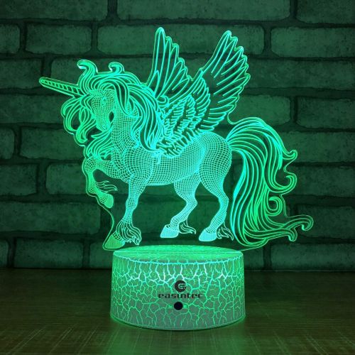  [아마존베스트]easuntec Unicorn Gifts Night Lights for Kids with Remote & Smart Touch 7 Colors + 16 Colors Changing Dimmable Unicorn Toys 1 2 3 4 5 6 7 8 Year Old Girl Gifts (Unicorn 16WT)