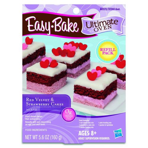  Easy-Bake Ultimate Oven Red Velvet and Strawberry Cakes Refill Pack