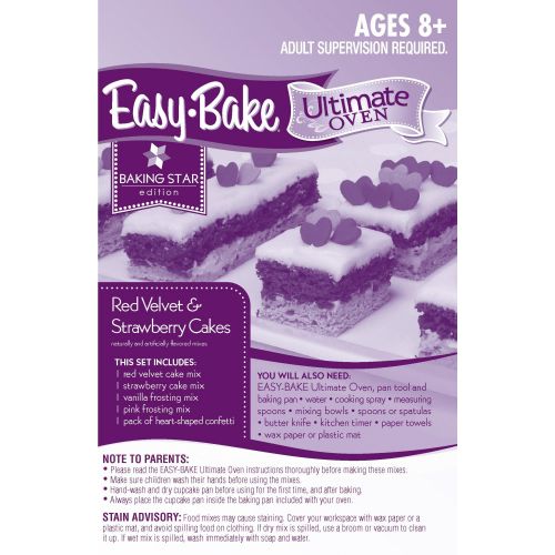  Easy-Bake Ultimate Oven Red Velvet and Strawberry Cakes Refill Pack
