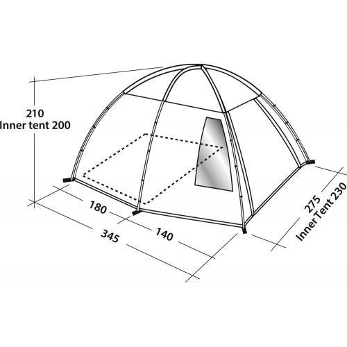  Easy Camp Unisex Erwachsene Zelt Grau One Size