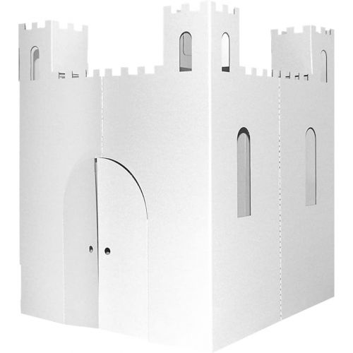  [아마존베스트]Easy Playhouse Blank Castle - Kids Art & Craft for Indoor & Outdoor Fun, Color, Draw, Doodle on this Blank Canvas  Decorate & Personalize a Cardboard Fort, 32 X 32 X 43. 5 - Made