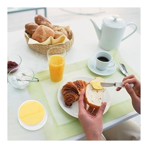  French Butter Crock, Butter Dish with Knife for Soft Butter-No more Hard Butter Anymore for Gift