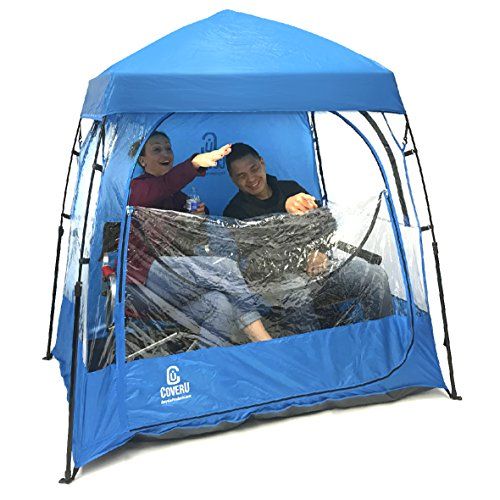  EasyGoProducts CoverU Sports Shelter Tent ? Pop Up Weather Pod Wind Weather Tent Pod ? 2 Person Patented