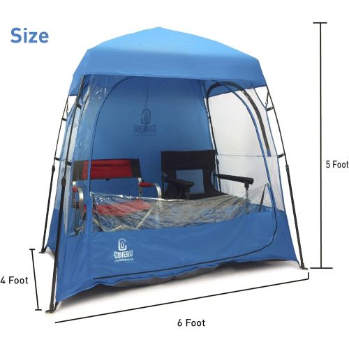  EasyGoProducts CoverU Sports Shelter Tent ? Pop Up Weather Pod Wind Weather Tent Pod ? 2 Person Patented
