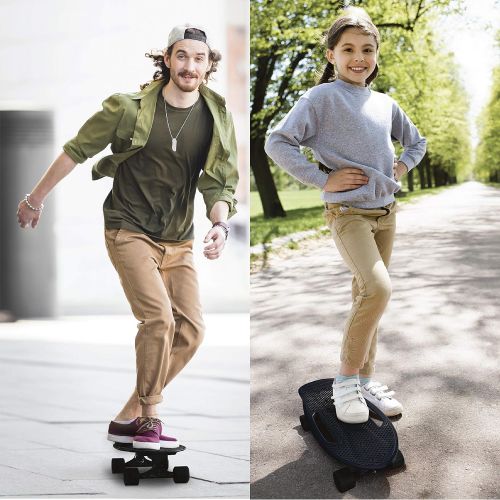  EasyGoProdcuts Fish Adults and Kids Skateboard  Mini Cruiser  Light Weight and Portable  Beginners to Experts