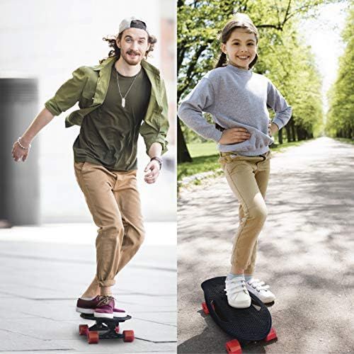  EasyGoProducts Fish Adults and Kids Skateboard ? Mini Longboard Cruiser ? Light Weight and Portable ? Beginners to Experts