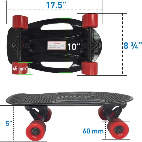  EasyGoProducts Fish Adults and Kids Skateboard ? Mini Longboard Cruiser ? Light Weight and Portable ? Beginners to Experts