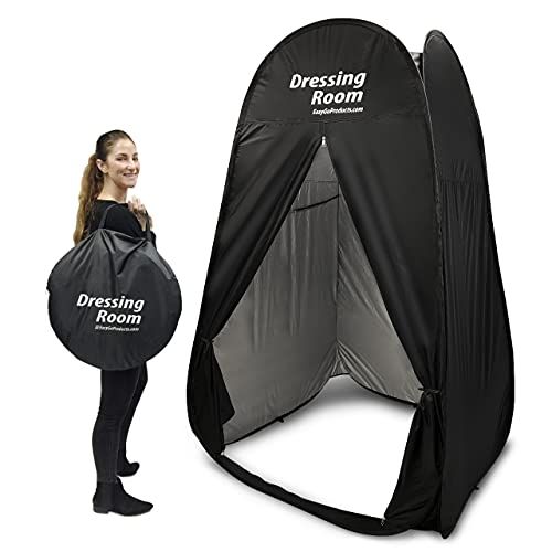  EasyGoProducts EGP-TENT-012-1 EasyGo Changing Dressing Pop Up Shelter for Outdoors Beach Area Grass Shower Room Equipped with Portable Carrying Case. for Clothing Companies, Black: