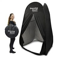 EasyGoProducts Portable Changing Dressing Room Pop Up Shelter for Outdoors Beach Area Grass Shower Room Equipped with Portable Carrying Case. Great for Clothing Companies, Black, E