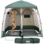 EasyGoProducts EasyGo Product EGP-TENT-016 Shower Shelter  Giant Portable Outdoor Pop UP Camping Shower Tent Enclosure  Changing Room  2 Rooms  Instant Tent  7.5 Tall x 4 Deep x 7.5 Wide, Gr