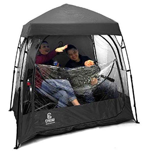  EasyGoProducts CoverU Sports Shelter Tent ? Pop Up Weather Pod - Wind Weather Tent Pod ? 2 Person - Patented