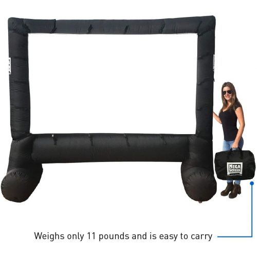  [아마존베스트]EasyGo Products 14 Inflatable Mega Movie Screen - Canvas Projection Screen for Outdoor Parties - Movie Cinema is Guaranteed to Thrill and Excite. Includes Inflation fan, Tie-Downs