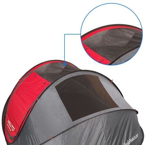  EasyGO Products Minuto Instant Setup 3 to 4 Person Cabin Pop Up Dome Waterproof Tent