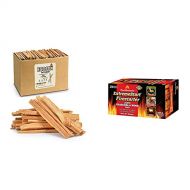 EasyGoProducts Approx. 300 Eco Stix Fatwood Fire Starter Kindling Firewood Sticks Wood Stoves, 25 lbs & Pine Mountain ExtremeStart Wrapped Fire Starters, 24 Starts Firestarter Wood