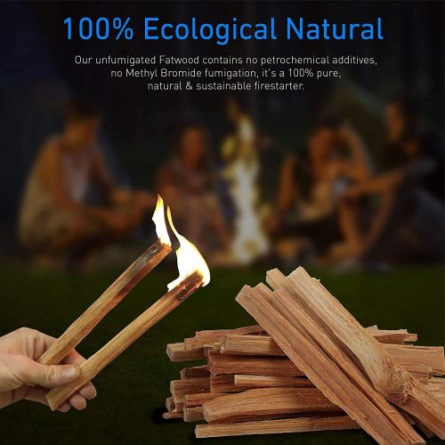  EasyGoProducts Approx. 240 Eco Stix Fatwood Starter Kindling Firewood Sticks Wood Stoves Camping Firestarter Fire Pit BBQ, 20 Lbs