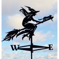 /EasyMetal Witch Metal Weathervane Roof Mount Weather Vane Hag Fury Virago