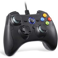 [아마존베스트]Wired Gaming Controller, EasySMX PC Game Controller Joystick with Dual-Vibration Turbo and Trigger Buttons for Windows/Android/ PS3/ TV Box(Black)