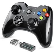 [아마존베스트]EasySMX 2.4G Wireless Controller for PS3, PC Gamepads with Vibration Fire Button Range up to 10m Support PC (Black)